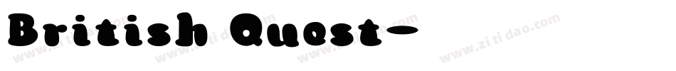 British Quest字体转换